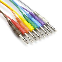Hosa CSS-890 Balanced Patch Cables, 1/4 in TRS to Same, 3 ft