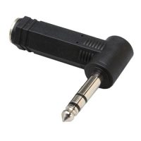 Hosa GPP-273 Right-angle Adapter, 1/4 in TRS to Same