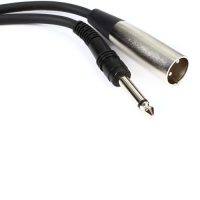 Hosa PXM-110 Unbalanced Interconnect, 1/4 in TS to XLR3M, 10 ft