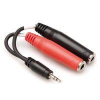 Hosa YMP-137 Stereo Breakout, 3.5 mm TRS to Dual 1/4 in TSF
