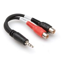 Hosa YRA-154 Stereo Breakout, 3.5 mm TRS to Dual RCAF