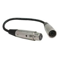 Hosa DMX-106 DMX512 Adapter, XLR5M to XLR3F, 6 in
