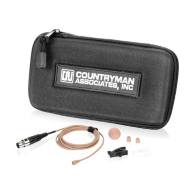 Black Countryman B3P4FF05B B3 Omnidirectional Round Lavalier Microphone for Hardwire Transmitter