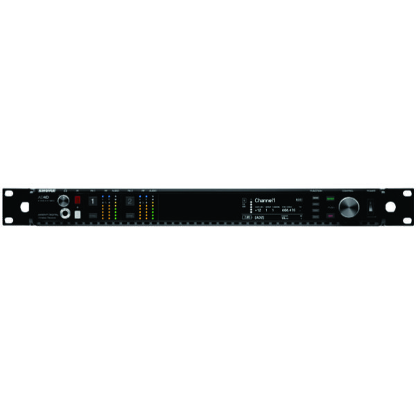 Shure AD4D Axient Dual Channel Wireless Receiver (Cables Provided)