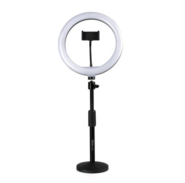 Led Ring Fill Light Tripod Stand Phone Holder Dimmable Phone - Temu